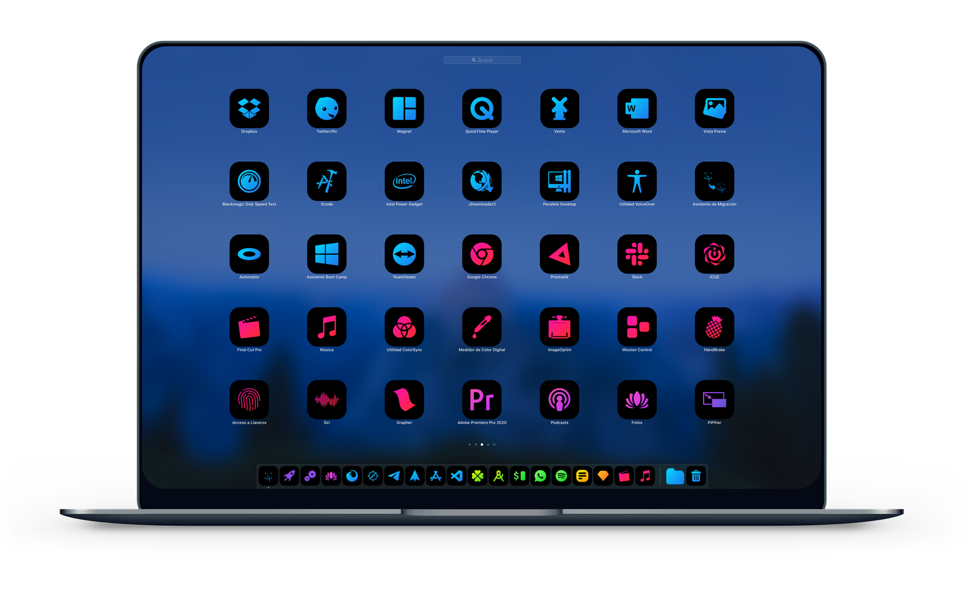 DarkBoard XS macOS Screenshot 06 - Dark theme interface