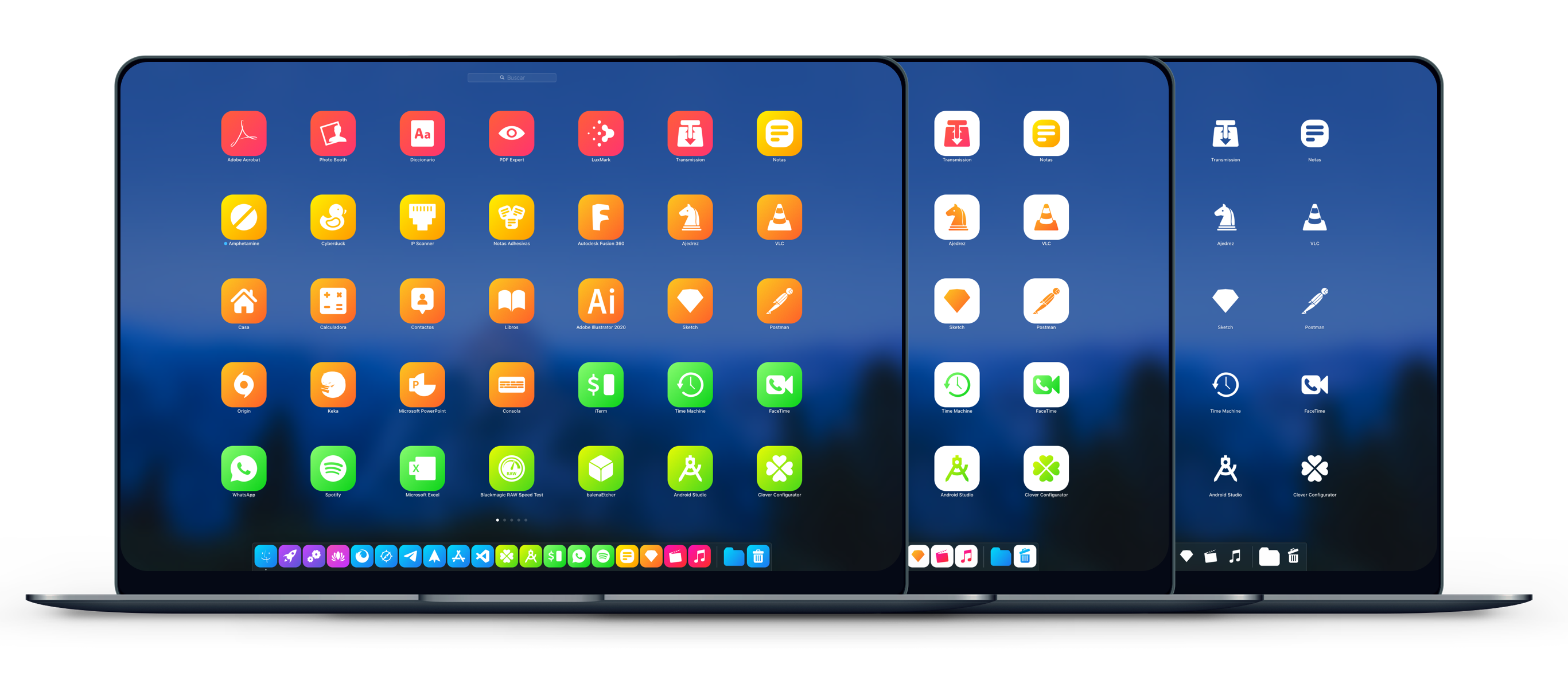 LightBoard XS macOS - Complete gallery with 13 screenshots showing the light theme